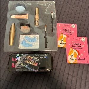 Makeup/Skincare Set with Palette, misc products, and Face Masks. Brand new!!
